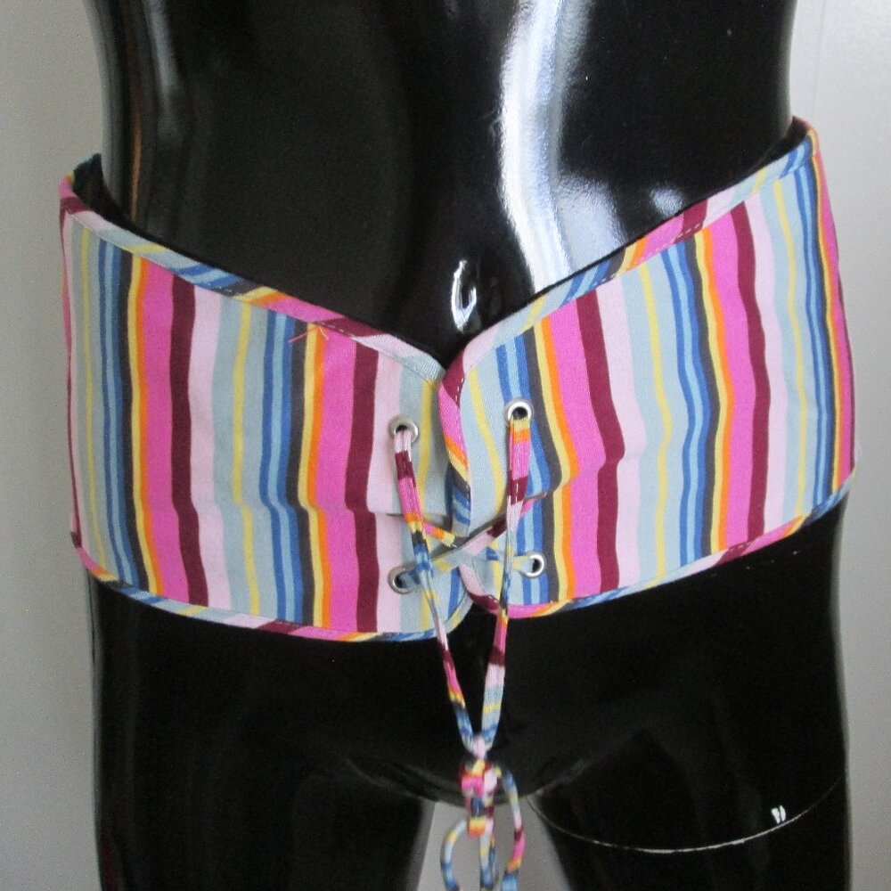 Oilily 100% Modal Multicolor Striped Tie Belt
